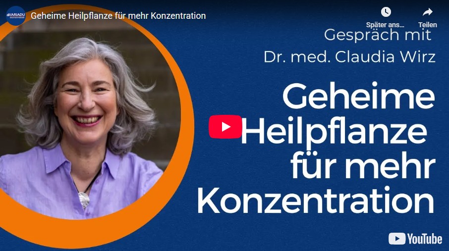 Mehr über den Artikel erfahren Geheime Heilpflanze für mehr Konzentration ein Gespräch mit Claudia Böschel